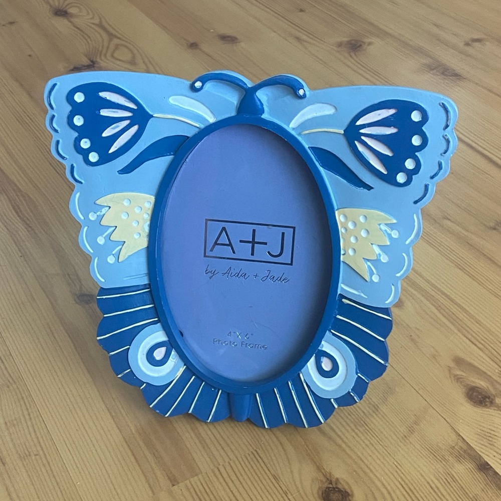 Blue Butterfly Photo Frame